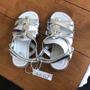Silver sandals